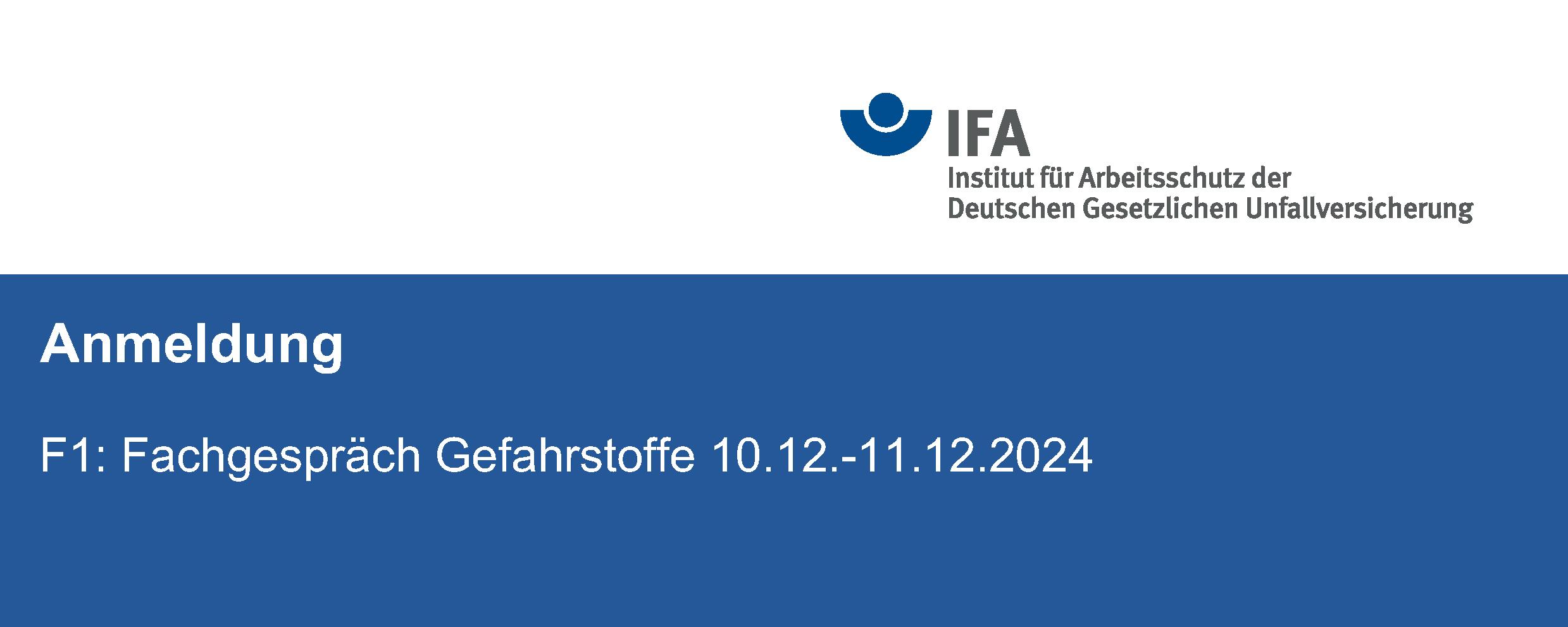 F1: Fachgespräch Gefahrstoffe